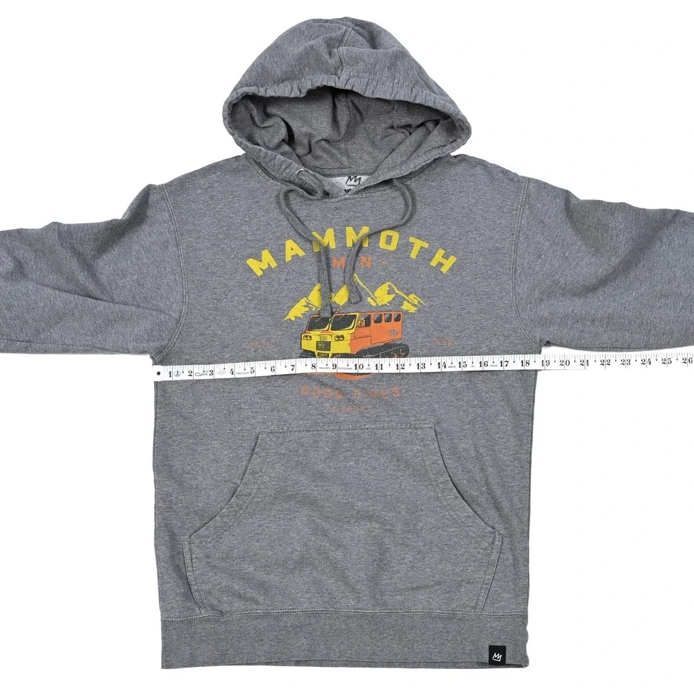 Mammoth Mountain California Independent Hoodie Sweatshirt Men's Small Gray Ski - Picture 2 of 7